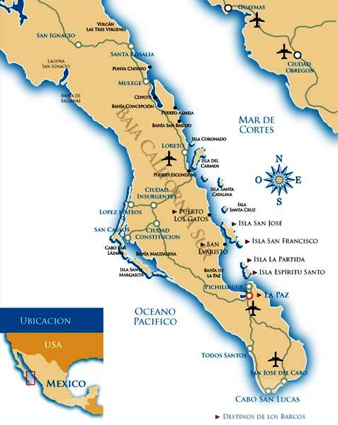 Mapa-Baja California Sur